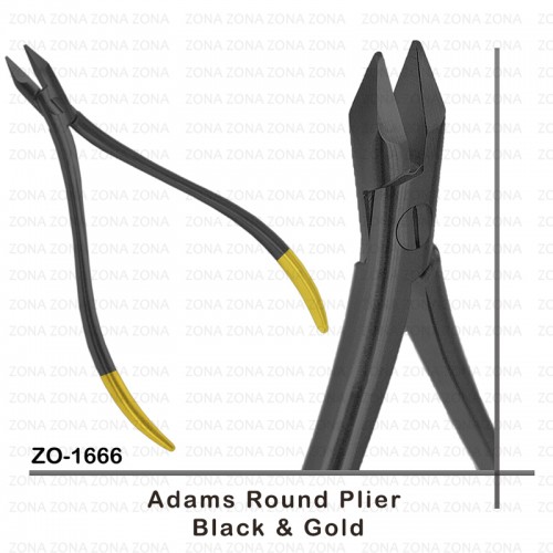 Adams Round Pliers Black & Gold